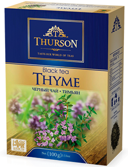 

Черный чай с чабрецом Thurson Thyme листовой цейлонский 100 грамм