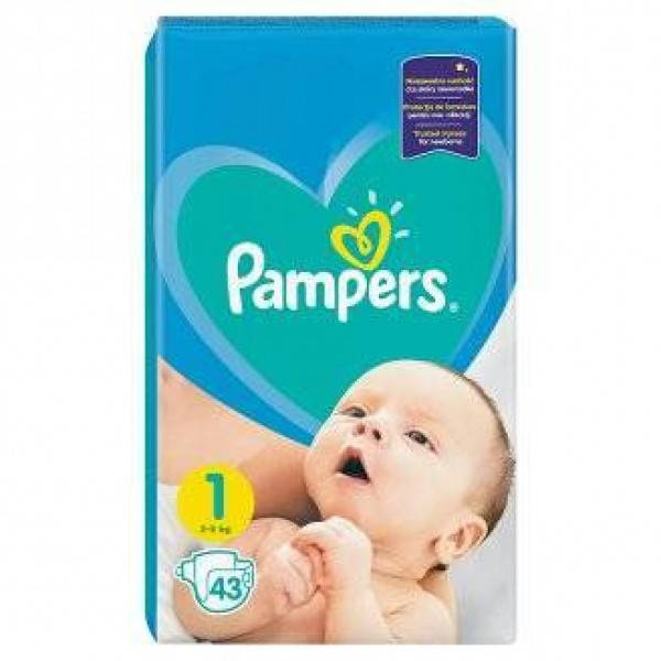 

Подгузники Pampers Active Baby 1 (2-5 кг), 43шт, Белый