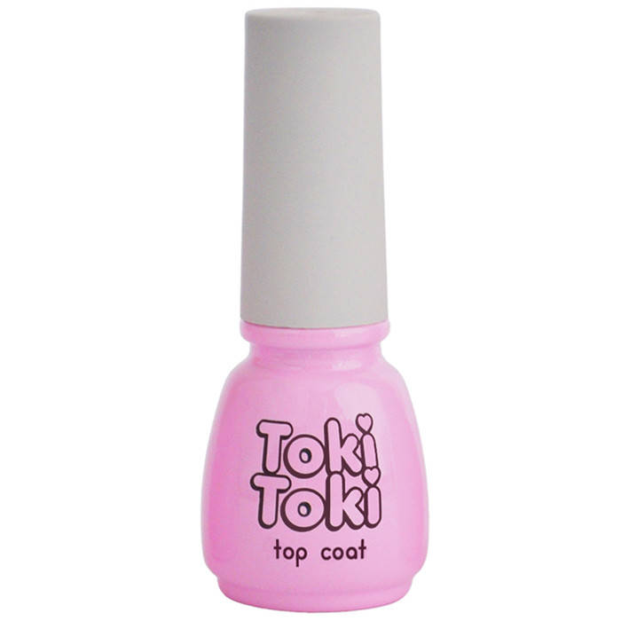 

Гель-лак топ без липкого слоя Toki-Toki Black Dot Top, 5 мл