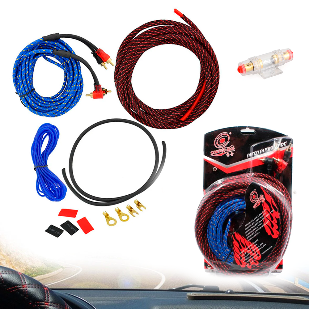 

Набор проводов для установки сабвуфера KIT 10GA+C011 / Комплект проводов для сабвуфера