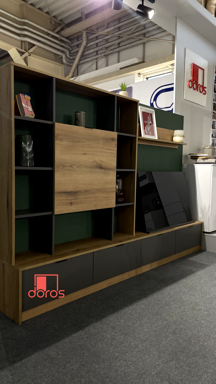 Стінка в вітальню Doros Капрі Тахо/Графіт 240х33х153 (80388682) 5