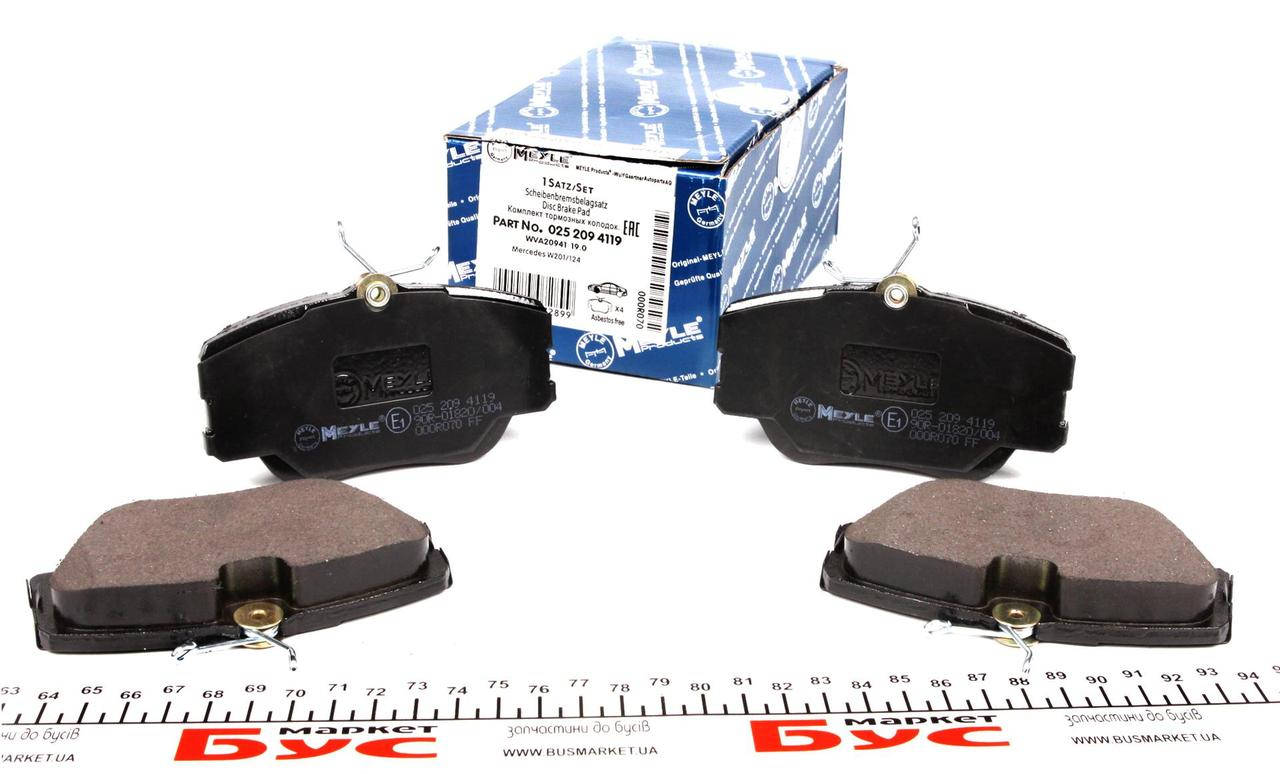 

MEYLE Колодки тормозные (передние) MB (W124/W201) 84-98
