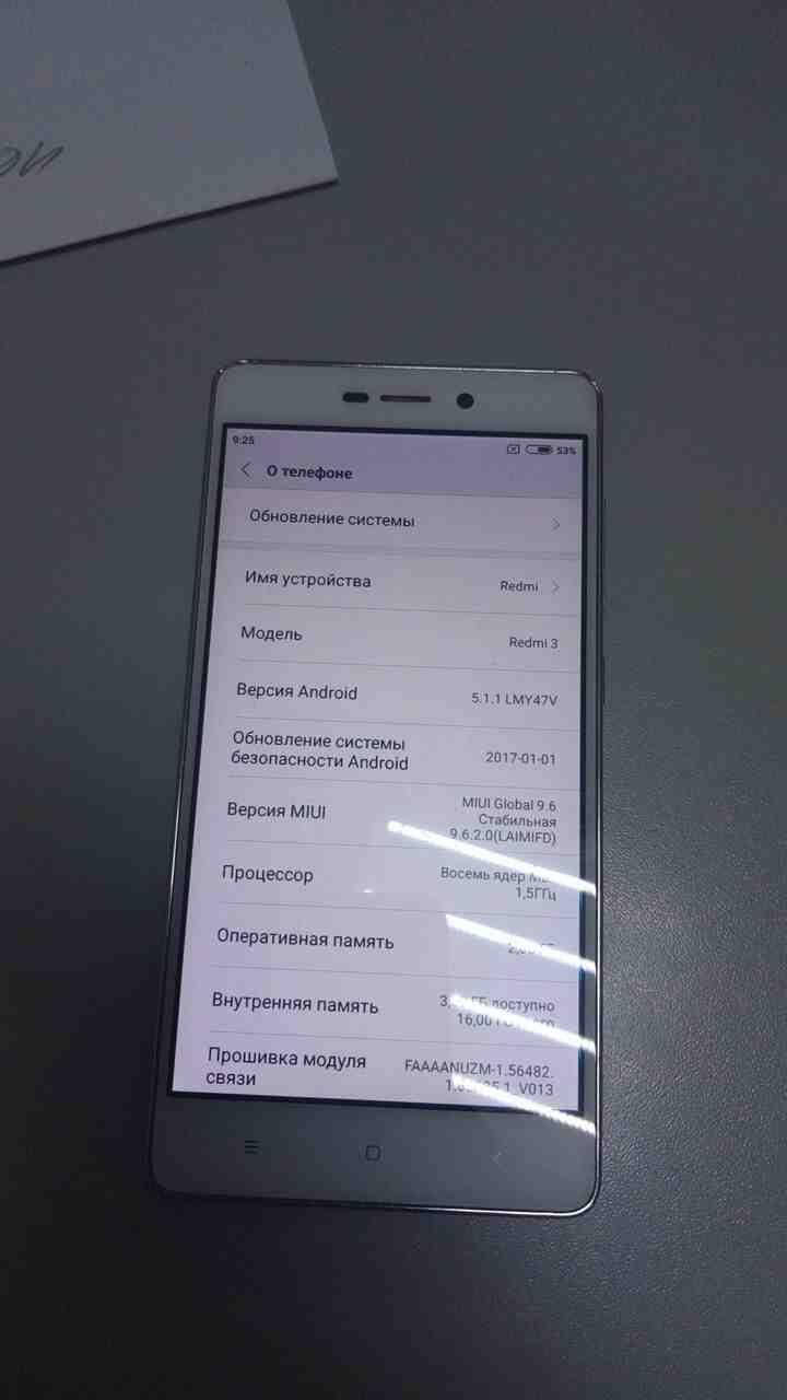 

Мобильный телефон смартфон Б/У Xiaomi Redmi 3 2/16Gb