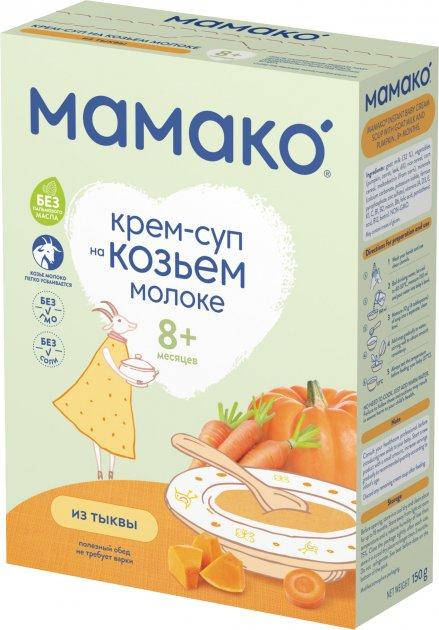 

Мамако Mamako Крем-суп на козьем молоке из тыквы 8м+ 150г Суміш молочна суха