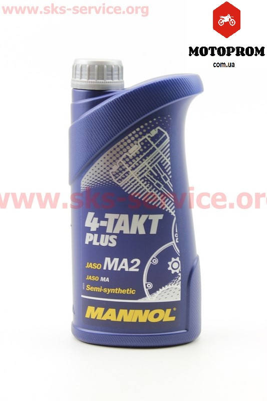 

Масло 4T 10W-40 (MANNOL) - полусинтетическое для мототехники "PLUS", 1L