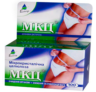 

МКЦ микрокристаллическая целлюлоза очищення організму 100табл.Кортес