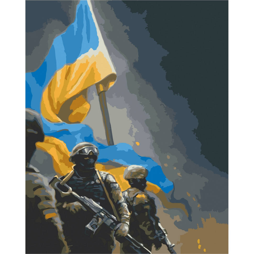 

Картина по номерам "Украинские воины" Art Craft 10339-AC 40х50 см