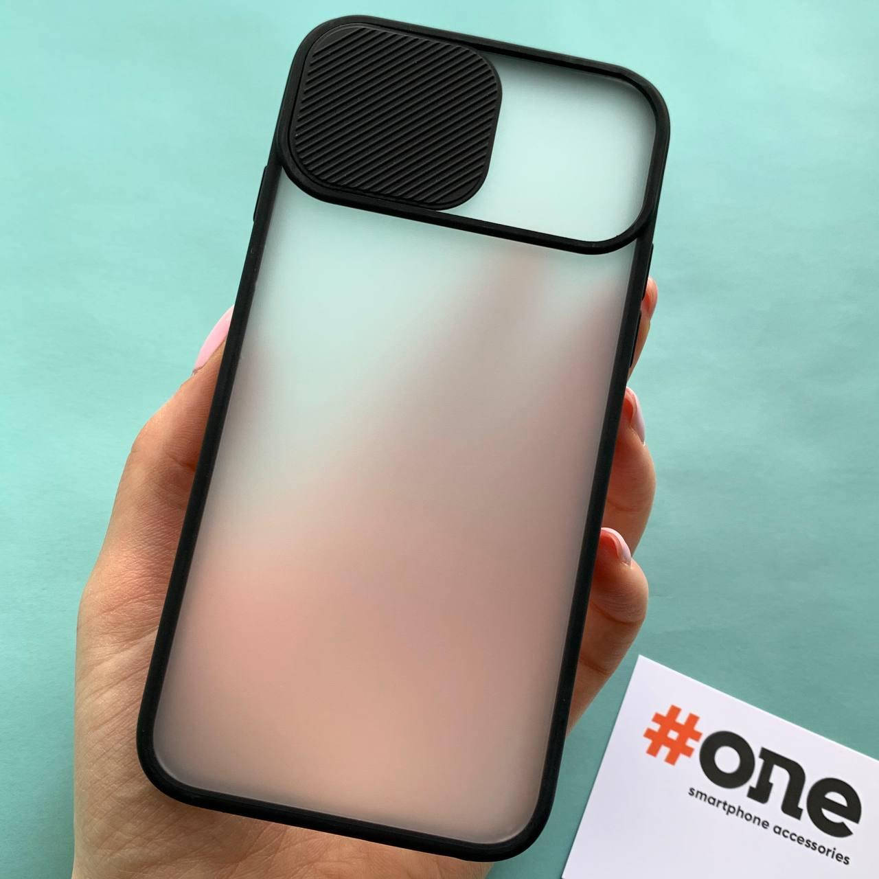 

Чехол для iPhone 7 со шторкой для камеры защита для камеры чехол на айфон 7 черный Cur