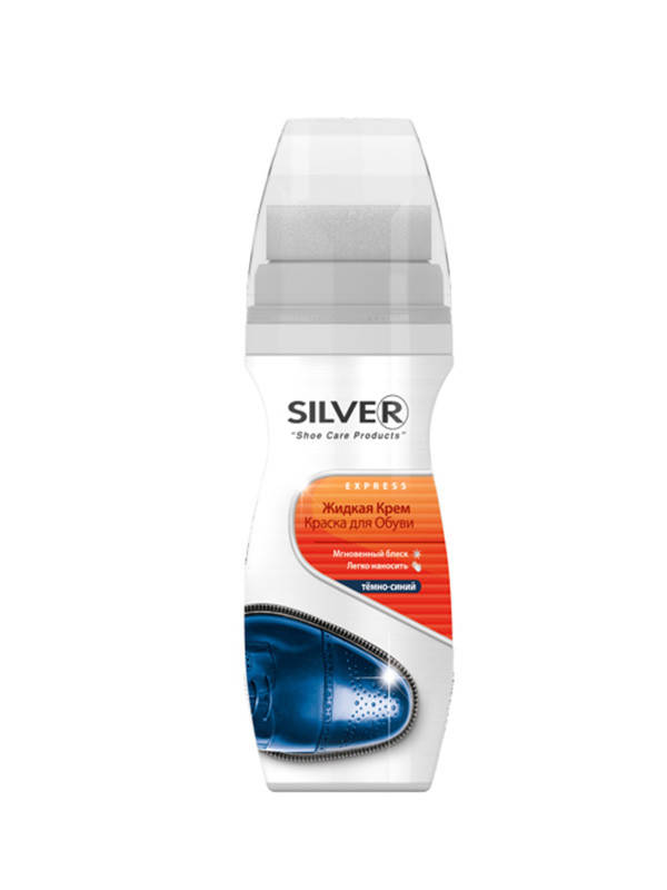 

Темно-синий, жидкая крем- краска для обуви Silver 75 ml