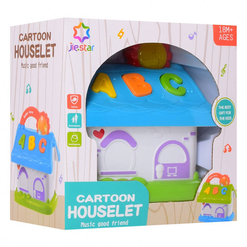 

Развивающая игра "Домик" 25837E со звуковыми эффектами, Разные цвета