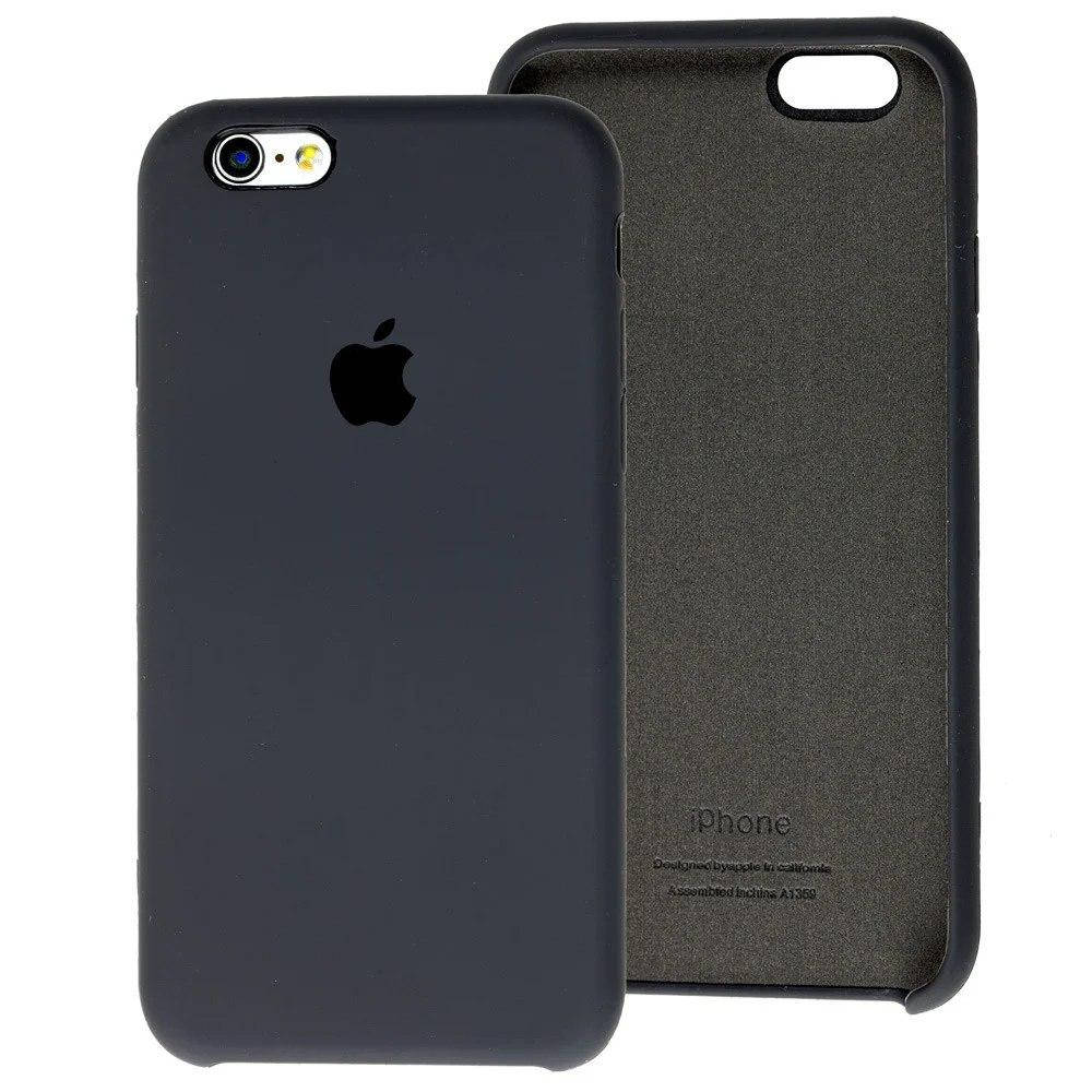 

Чехол для Apple iPhone 6 6s Silicone Case силиконовый с бархатом микрофиброй чохол на айфон 6 6с серый 15
