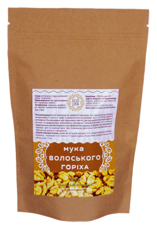

Мука из грецкого ореха, 200 г, Эколия