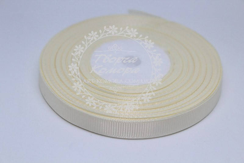 

Лента репсовая 0,9 см, молочная