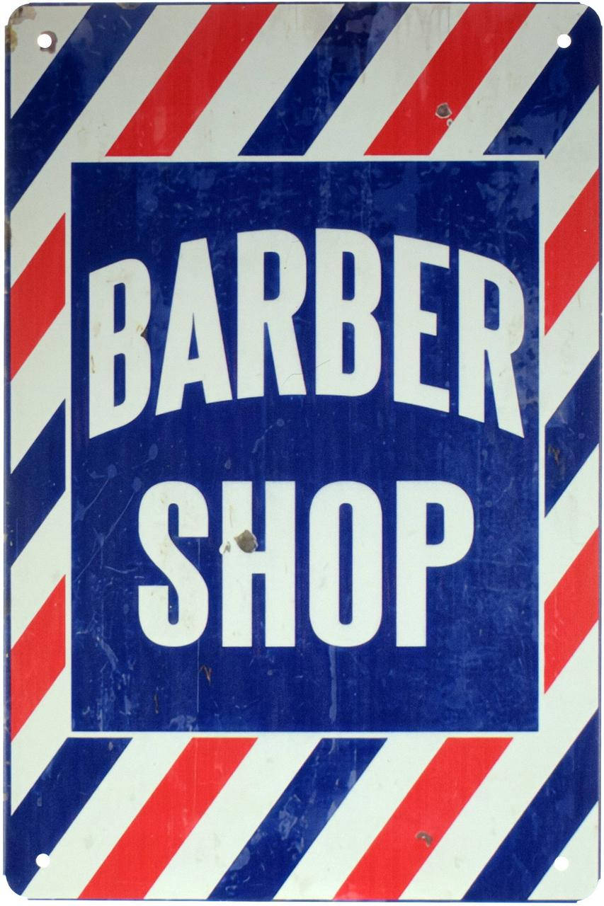 

Металлическая табличка "Барбершоп / Barber Shop (Vintage Style)" (ms-001646)