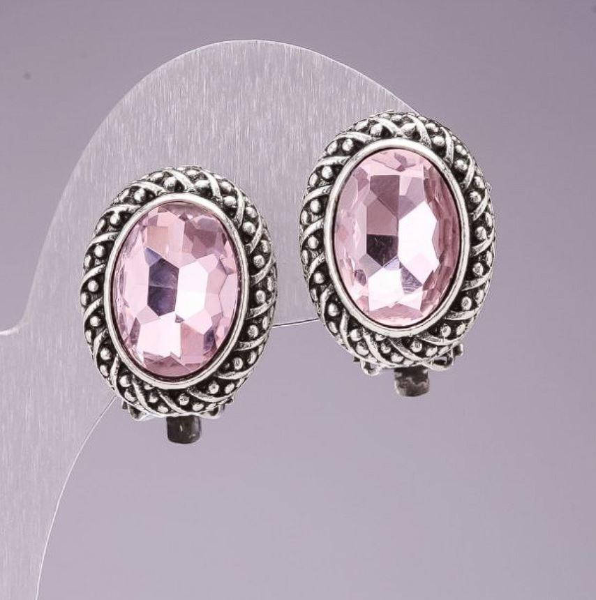 

Серьги клипсы, розовые, С11922