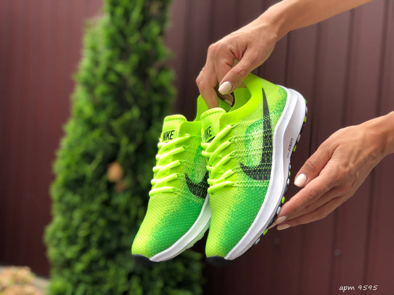 

Женские кроссовки Nike Zoom салатовые 36, Салатовый