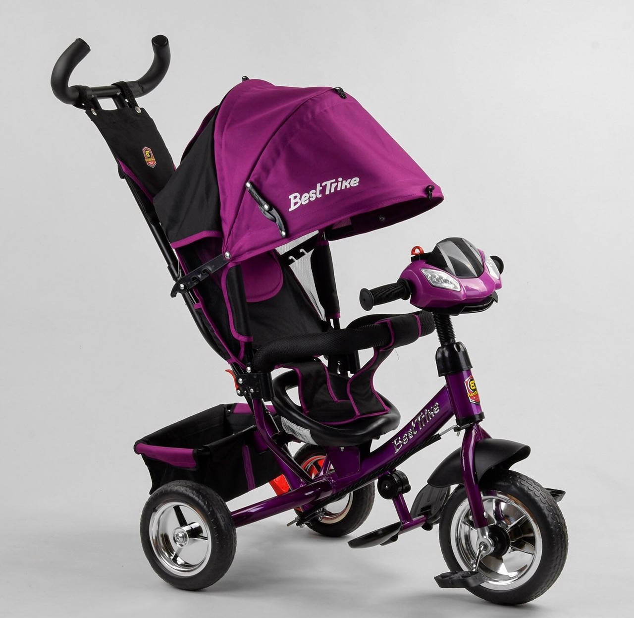 

Велосипед детский трехколесный Best Trike 6588 сиреневый, колесо пена, фара