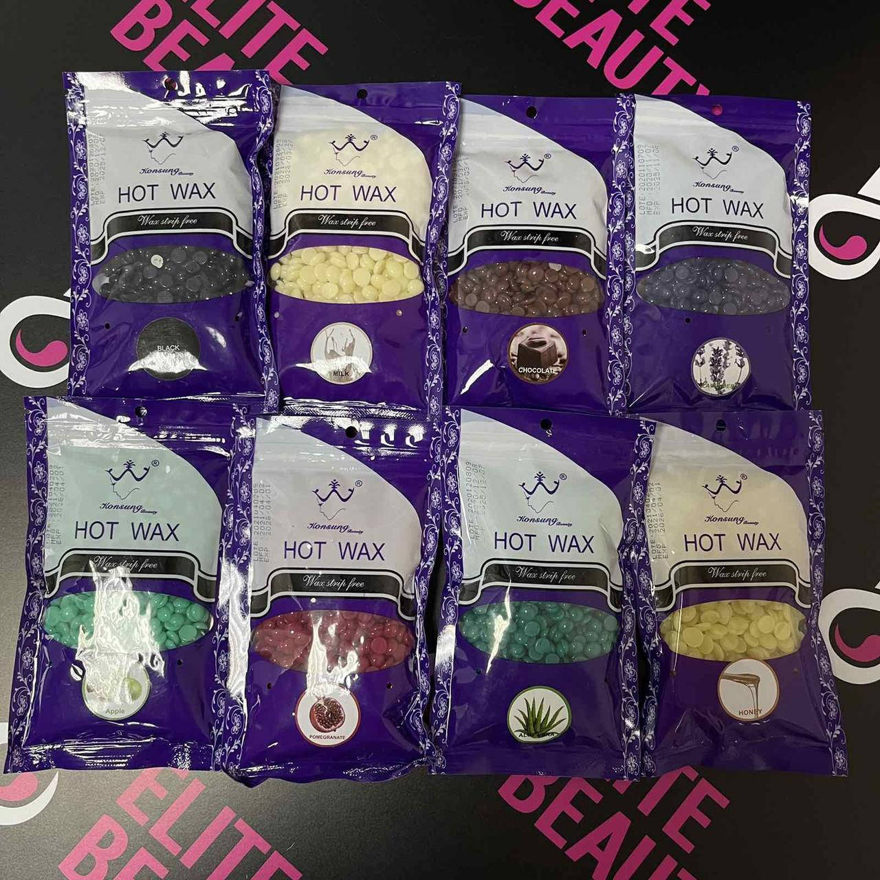 

Воск в гранулах Hot Wax 100 гр разные вкусы/цвета