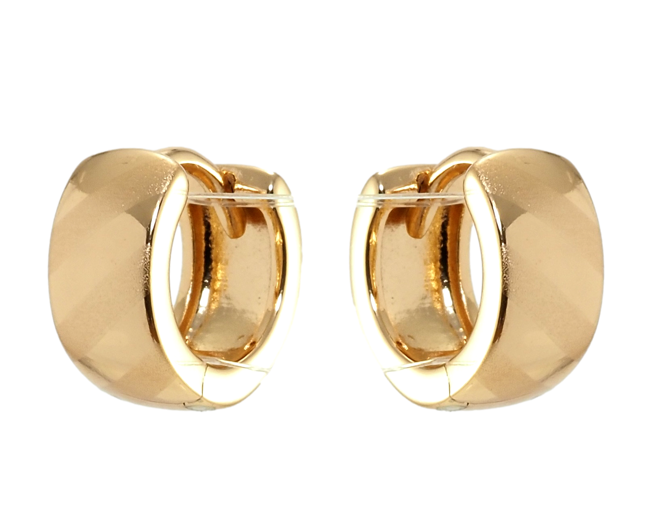 

Серьги детские Xuping Позолота 18K колечки "Узор с напылением"