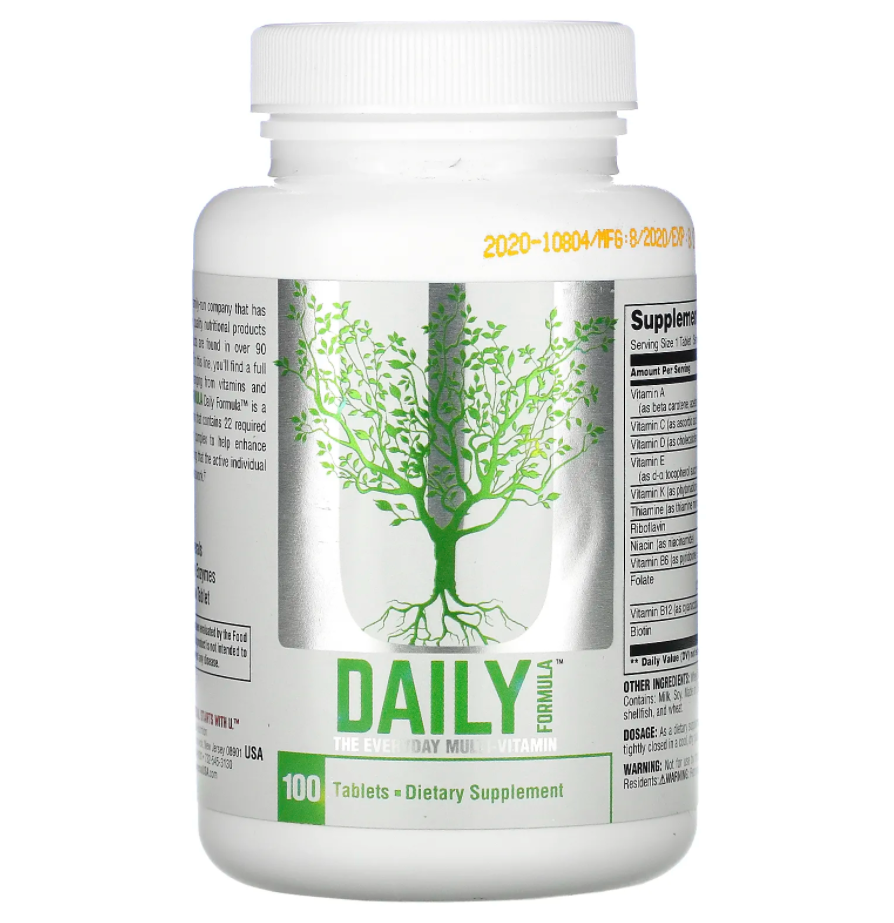 

Вітаміни Daily Formula Universal Nutrition 100 таблеток