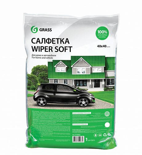 

Салфетка WIPER SOFT 100 % микрофибра 40*40 IT-0352 GRASS