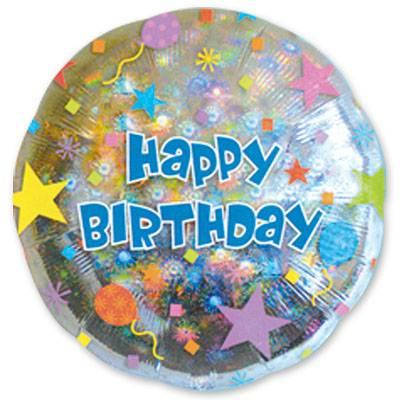 

Шар фольгированный круглый Happy Birthday (Anagram)