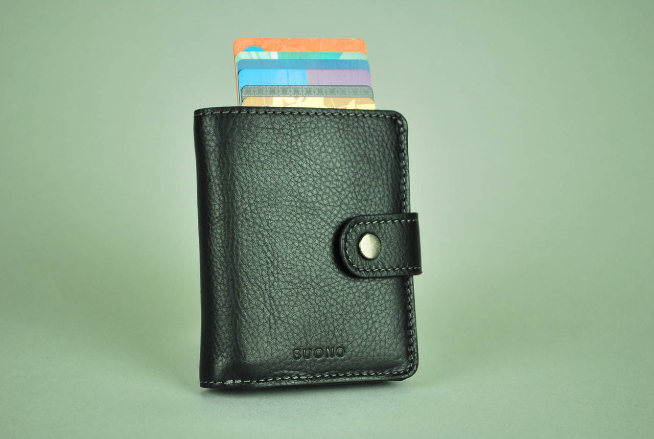 

Кошелек кожаный Buono Case, Черный