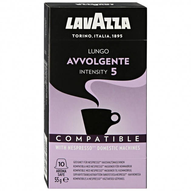 

Кофе в капсулах Lavazza Nespresso Lungo Avvolgente 10 шт