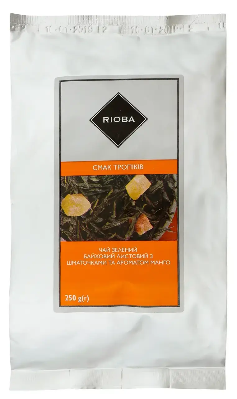 

Чай Rioba Вкус тропиков зеленый байховый листовой 250г