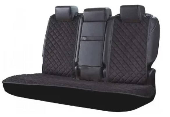 

Накидки чехлы, авточехлы на сидения автомобиля под Алькантару. задний комплект защитные авточехлы Черные