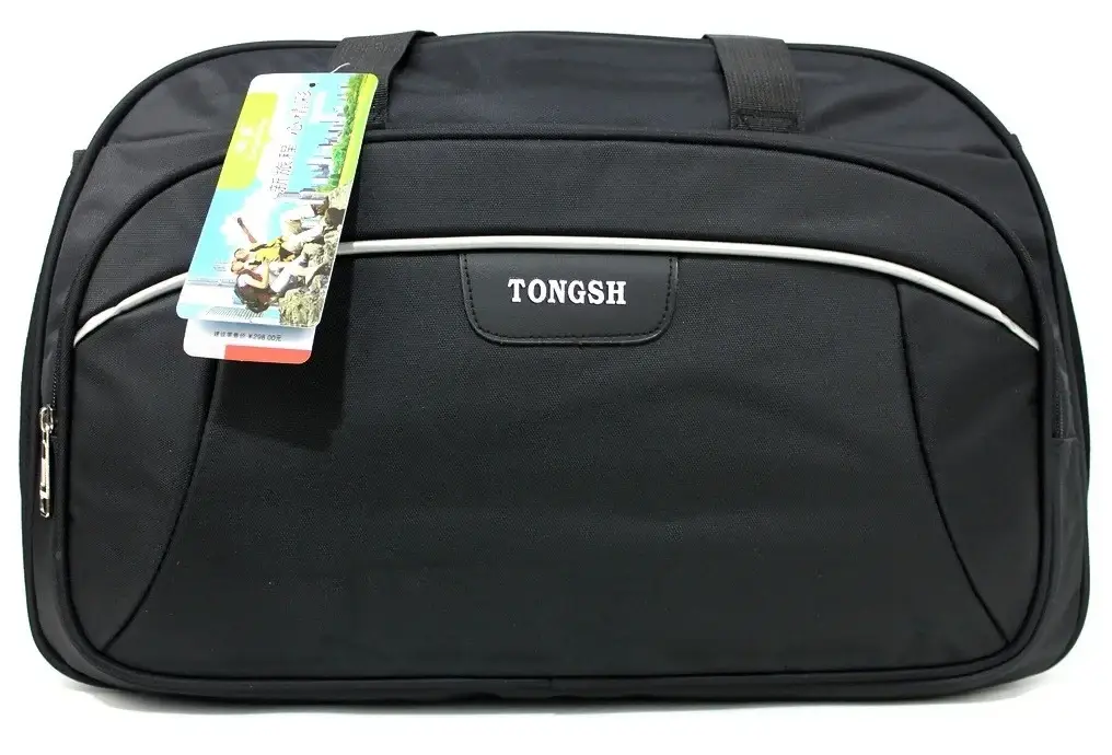 

Дорожная сумка спортивная вместительная большая водонепроницаемая черная через плечо, Черный