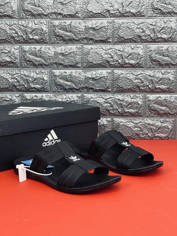 

Мужские шлепанци.Адидас летняя мужская обувь Adidas 45, шлепки, Лето, Черный
