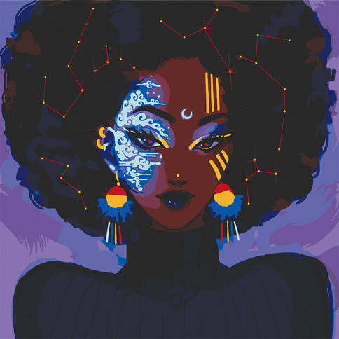 

Набор для росписи на подрамнике картина по номерам "Загадочный вселенная" 40*40см