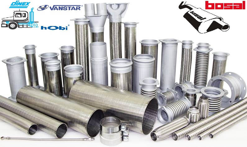 

Гофри випускних систем двигунів та гнучкі з'єднання до будь яких авто.