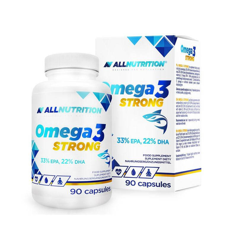 

Рыбий жир Омега3 Двойная концентрация Omega 3 Strong Allnutrition 90 капсул