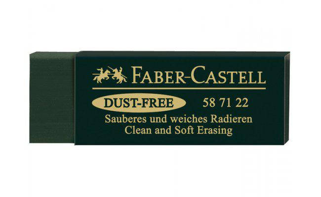 

Ластик Faber-Castell Dust-Free виниловый темно зеленый , 587122, Зелёный