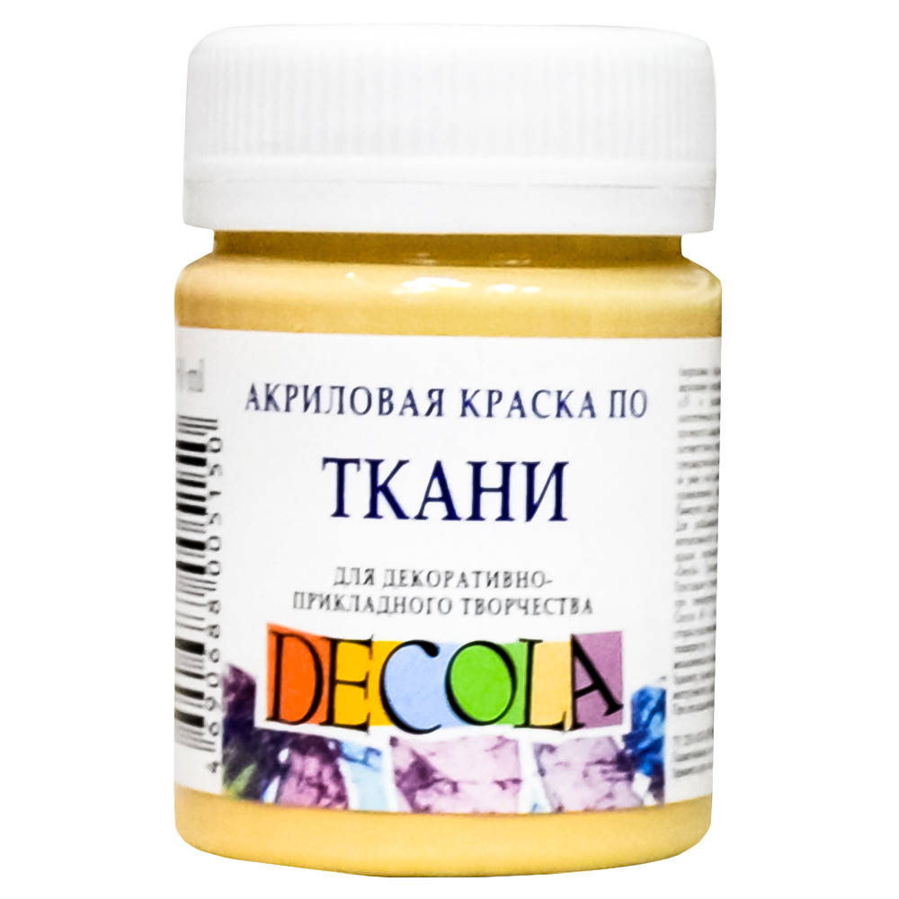 

Фарба акрилова для тканини Decola ЗХК 50 мл (235) тілесна (352219)