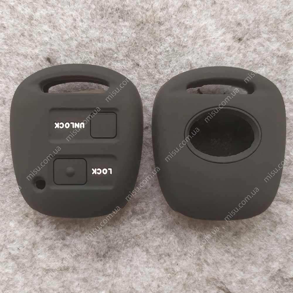 

Чехол ключа Тойота 2 кнопки черный