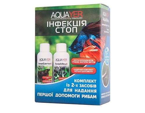 

Инфекция стоп Aquayer набор первой помощи рыбам