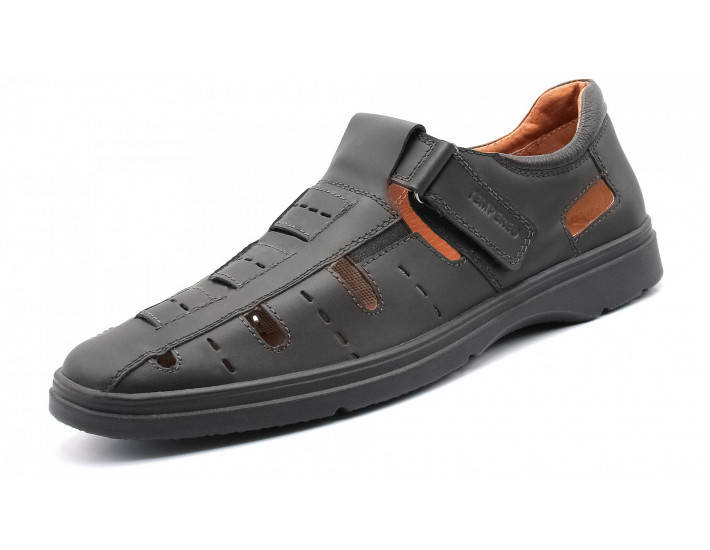 

БОСОНОЖКИ мужские MIDA из натуральной кожи 130547 (3) черный 40