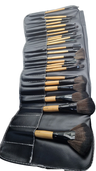 

Набор кисточек для макияжа Bobbi Brown 24 шт в мягком черном чехле на завязку