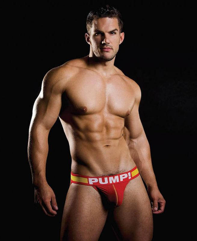 

Эротические джоки красного цвета Pump (сетка), Красный