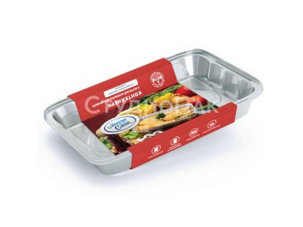 

Набор контейнеров из пищевой фольги (2 * 2100 мл) с крышкой "МАЭСТРО СМАК"