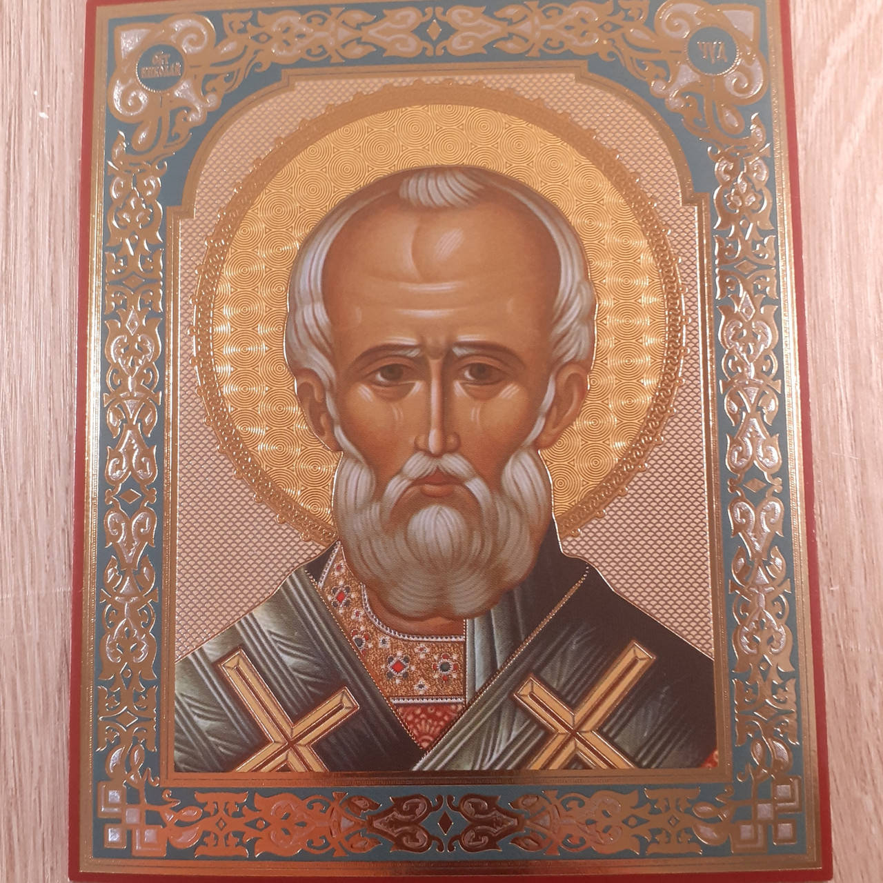 

Лик святитель Николай Чудотворец 10х12 см
