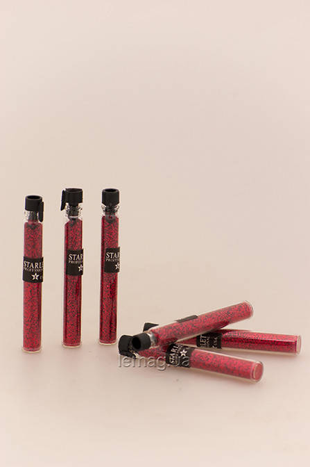 

Starlet Глиттер (песок) для био тату в колбе - Красный