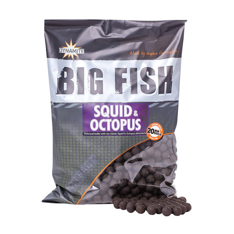 

Бойлы тонущие Big Fish Squid & Octopus - 20mm Boilie 5kg