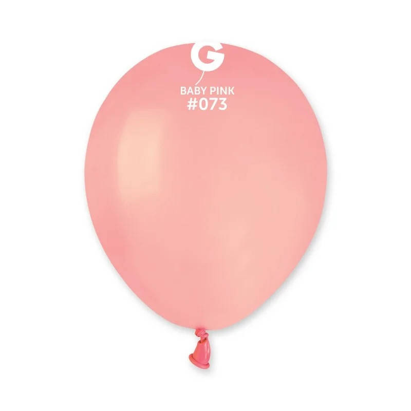 

Латексный воздушный шар 5’’ (13см) BABY PINK (#073) GEMAR, Розовый