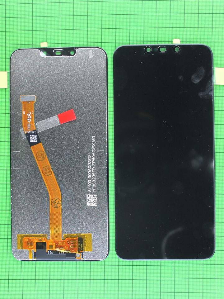 

Дисплей Huawei P Smart+ з сенсором, чорний self-welded, Черный