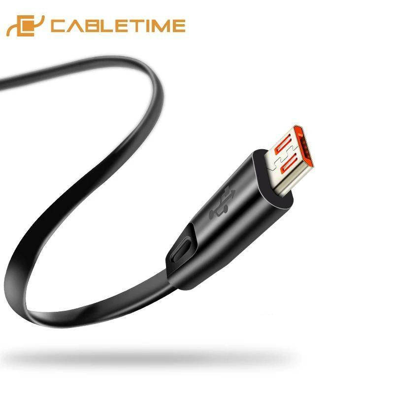 

Кабель USB - USB type C для быстрой зарядки. Кабель 1 м. Cabletime, Черный