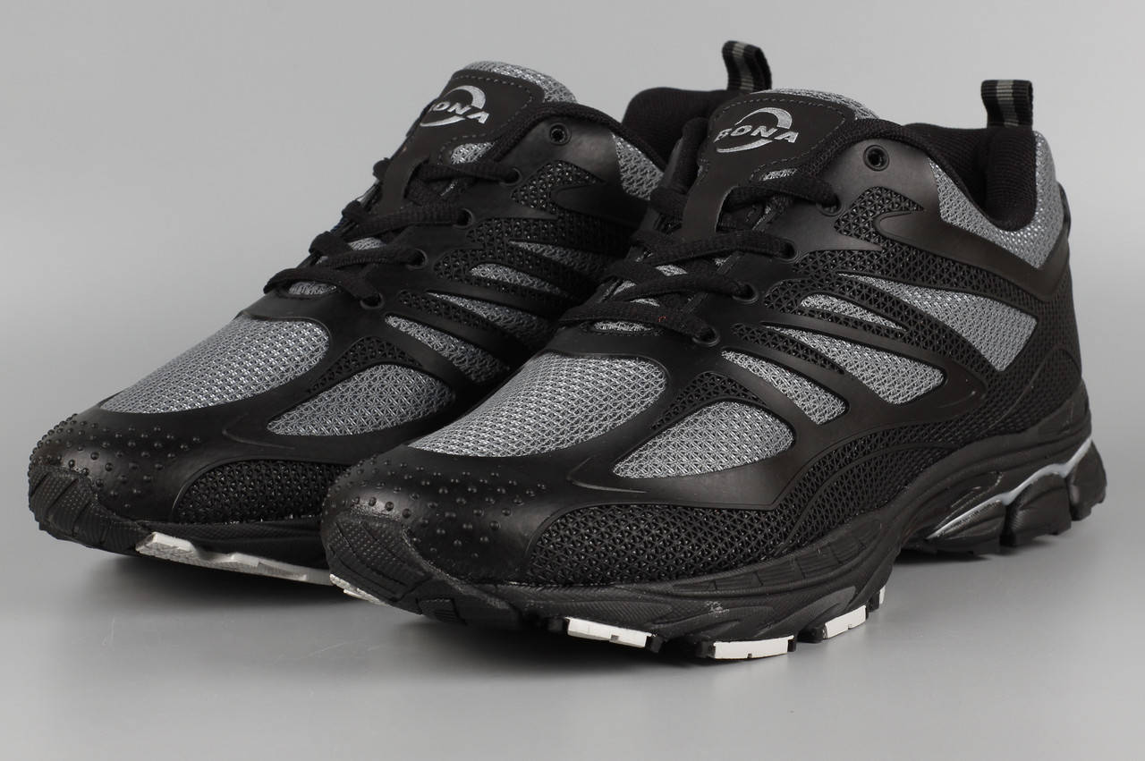 

Кроссовки мужские черные Bona 774B сетка летние Бона Размеры 42 44 45 46, Черный